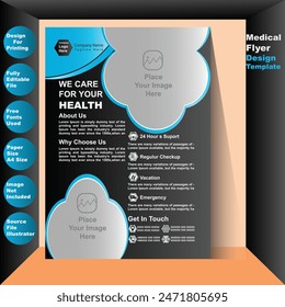 Medical Flyer Template Design For your Business Vector Flyer