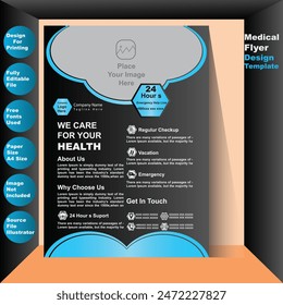 Medical Flyer Template Design For your Business Vector Flyer