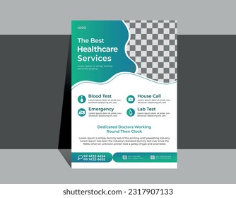 Medical Flyer Template | leaflets presentation vector illustration |