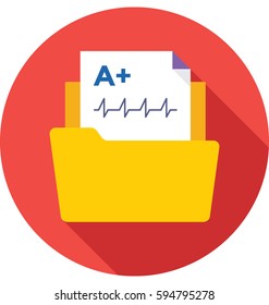 Medical Folder Vector Icon