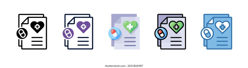 Elemento De Ícone De Formulário Médico Para Design