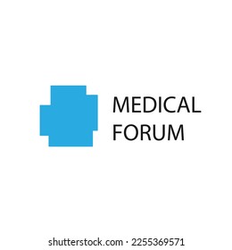 Medical forum logo icon sign
