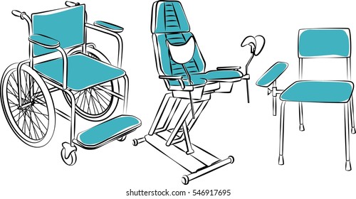 Medical furniture set