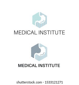 medical gastric health logo vector design