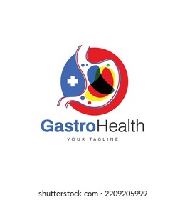 Medical Gastro Intestinal Clinic Logo Design Template