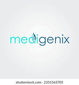 Medical genetics logo design element vector