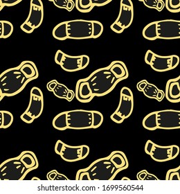 Medical Genetics. Seamless Pattern. Dangerous Bacteria Biology Organisms. Bacteria and germs, Flat Vector Illustration Backdrop. Antiviral in hospital Background.  Bacteria Illustration.