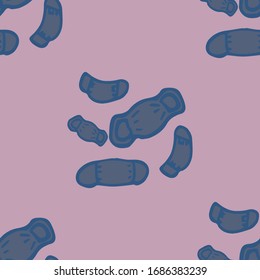 Genética médica. Vector sin problemas. Cáncer mínimo de células de infección por virus, microbio, virus. Fondo de ilustración de vector plano. Fondo antimoho desinfectante.  Ilustración de virus.
