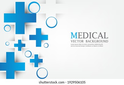 Medical Geometric Cross Shape.vector Medical Background