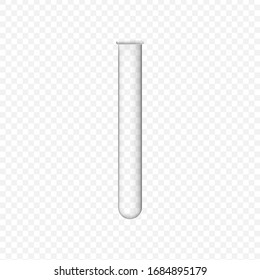 medical glass tube for chemical research activity. clinical laboratory experiments lab jar.