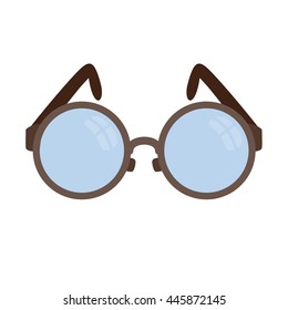 Medical glasses icon,  glasses with circular frame 