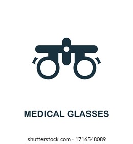 Medical Glasses icon. Simple illustration from ophthalmology collection. Creative Medical Glasses icon for web design, templates, infographics
