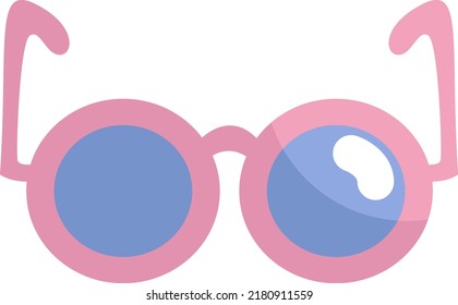 Medical glasses, illustration, vector on a white background.