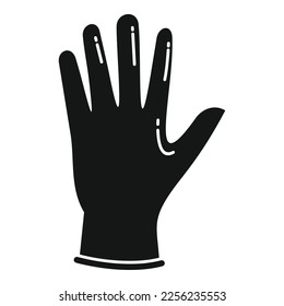 Medical glove icon simple vector. Hand latex. Doctor clean