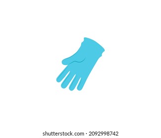 Medical glove vector isolated icon. Emoji illustration. Surgery glove vector emoticon