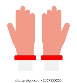 Medical Gloves Hospital Doctor Icon Illustration