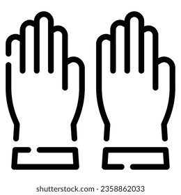 Medical Gloves Icon illustration, for web, app, infographic, etc