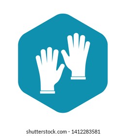 Medical gloves icon in simple style isolated vector illustration