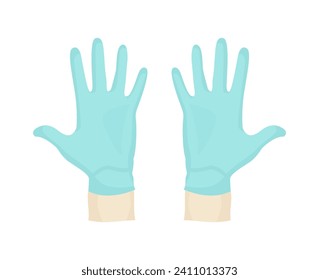 Medical gloves illustration vector design