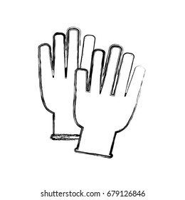 Medical gloves isolated