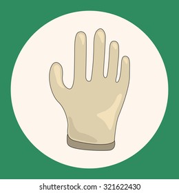Medical gloves theme elements
