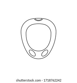 Medical Glucometer Tester icon Design graphics vector