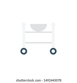 medical glyph flat vector icon