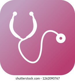 Medical Glyph round corner multi color gradient BG 