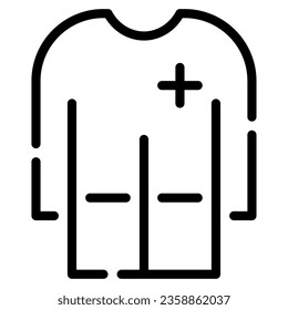 Medical Gown Icon illustration, for web, app, infographic, etc