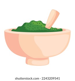 medical grinder with herb icon