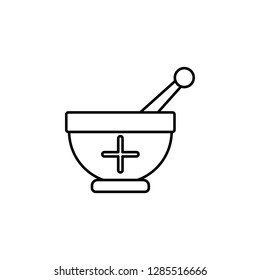medical grinder icon. Element of medicine for mobile concept and web apps illustration. Thin color line icon for website design and development, app development