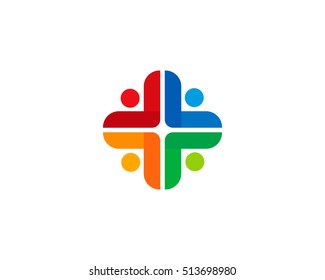 Medical Group Logo Design Template Element