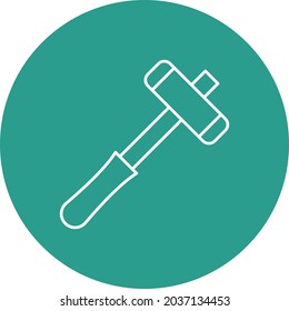 Imagen vectorial del icono Martillo Médico. También se puede usar para aplicaciones web, aplicaciones móviles y medios impresos.