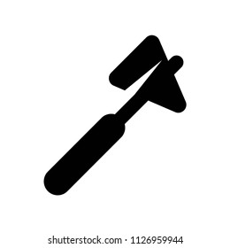 Medical hammer tool icon vector icon. Simple element illustration. Medical hammer tool symbol design. Can be used for web and mobile.