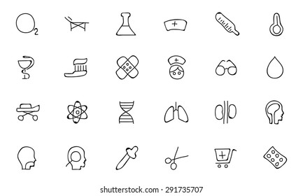 Medical Hand Drawn Vector Icons