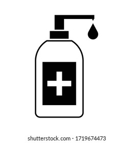 Medical Hand sanitizer icon design graphics vector