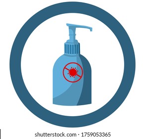 Medical Hand sanitizer icon design graphics vector