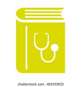 Medical handbook. Vector icon.
