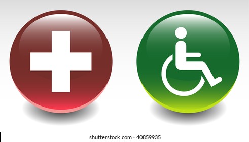 Medical & Handicapped Sign Icons