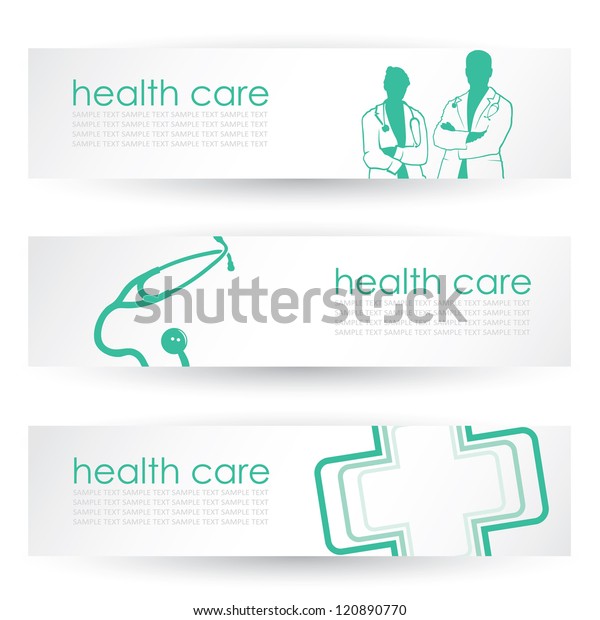 Medical Headers Vector Illustration Stock Vector (Royalty Free) 120890770