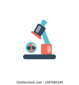 medical healhcare microscope icon vector