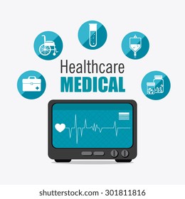 Medical healtcare design, vector illustration eps 10.