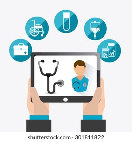 Medical healtcare design, vector illustration eps 10.