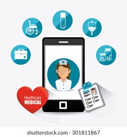 Medical healtcare design, vector illustration eps 10. Medical healtcare design, vector illustration eps 10.