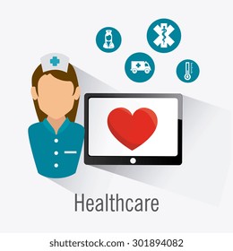 Medical healtcare design, vector illustration eps 10.
