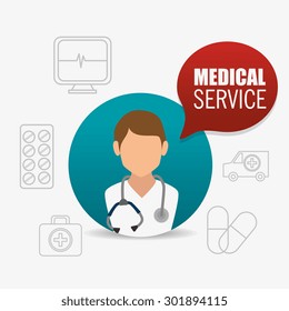 Medical healtcare design, vector illustration eps 10.