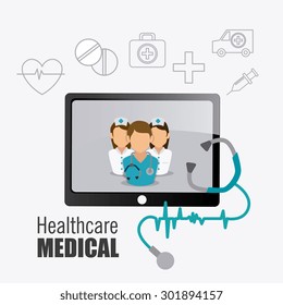 Medical healtcare design, vector illustration eps 10.