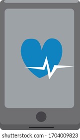 Medical health app. Vector illustration. Smartphone apps and social media concept.