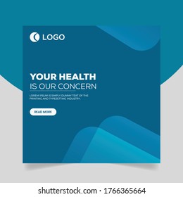 Medical Health Banner About Coronavirus, Social Media Post Banner