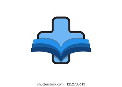 medical health, and book education logo Designs Inspiration Isolated on White Background